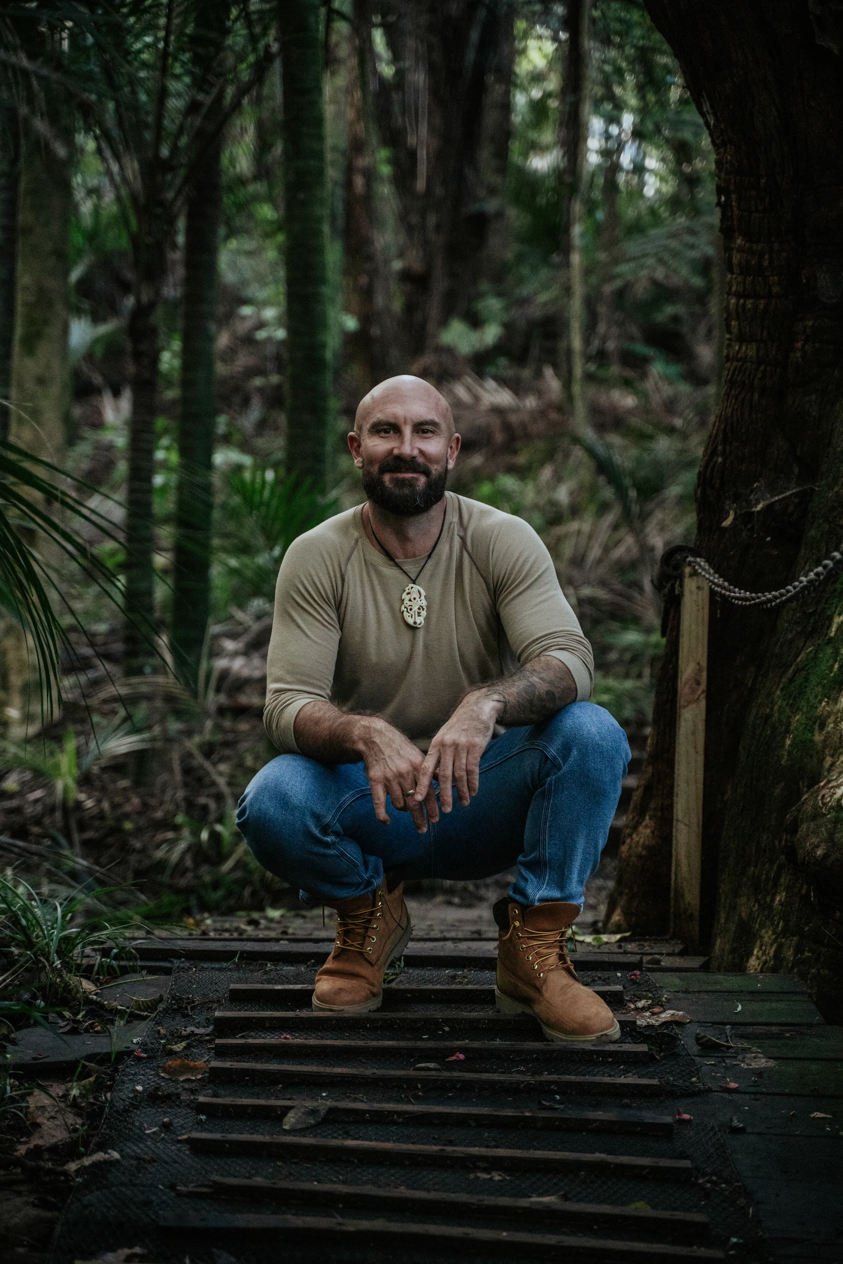Andrew Metsa, founder of Keystone Advocacy, in native New Zealand bush